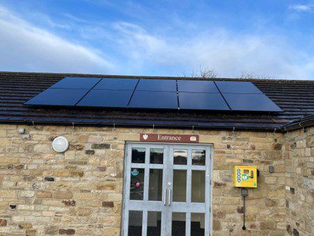 Solar panel installation at Richmondshire RUFC