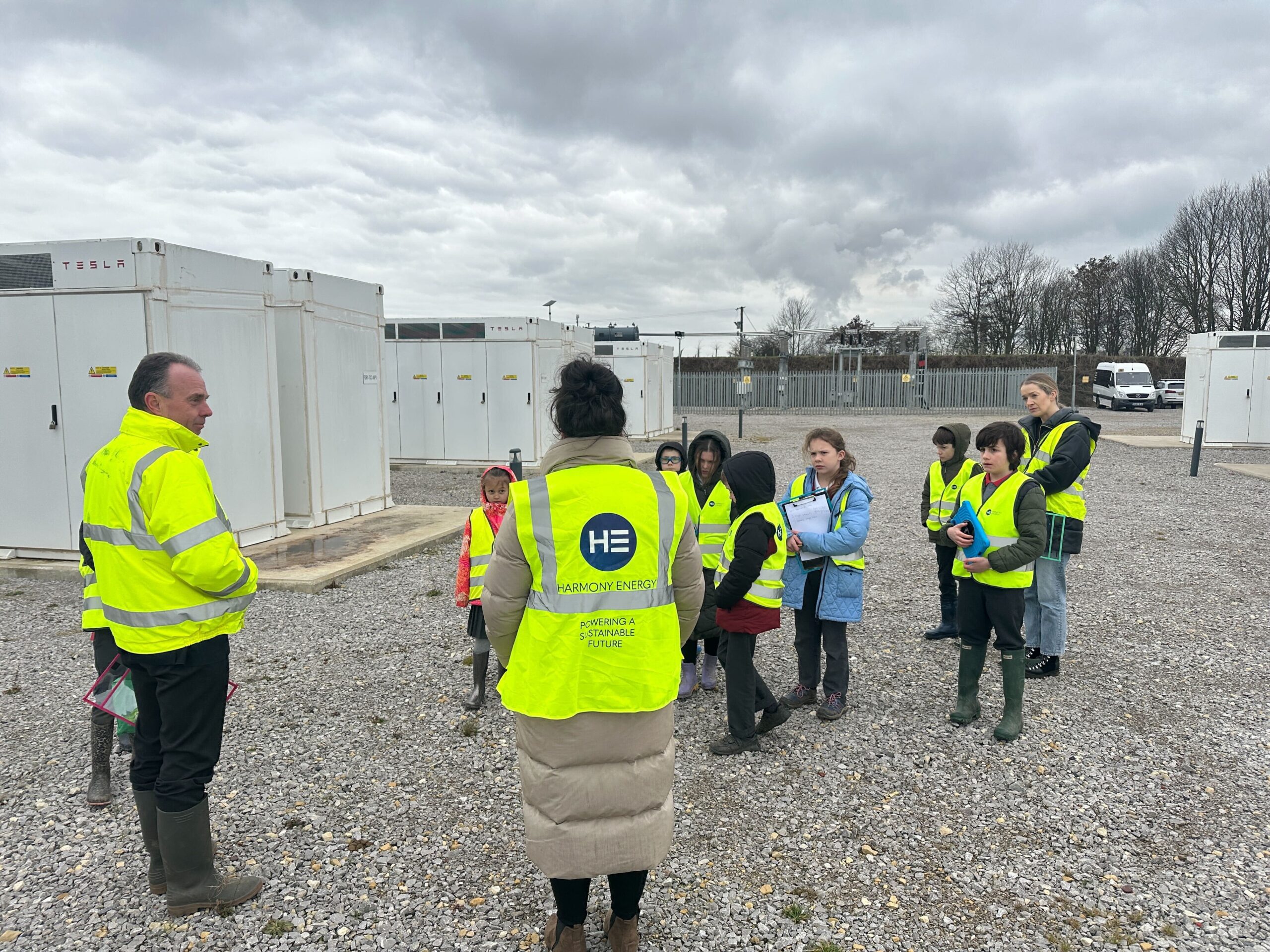 Primary School visit at BESS site