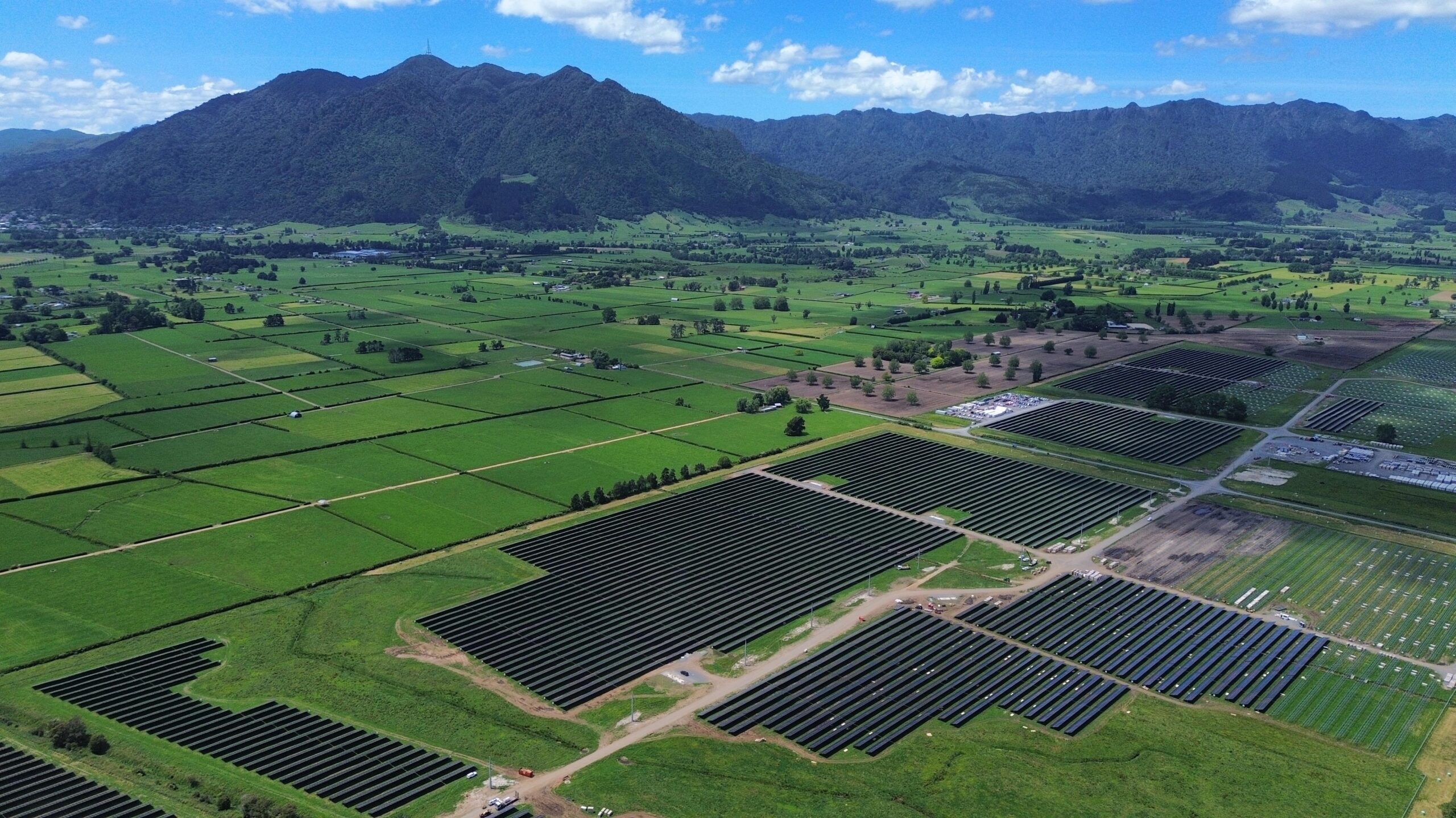 Drone of Tauhei Solar Farm